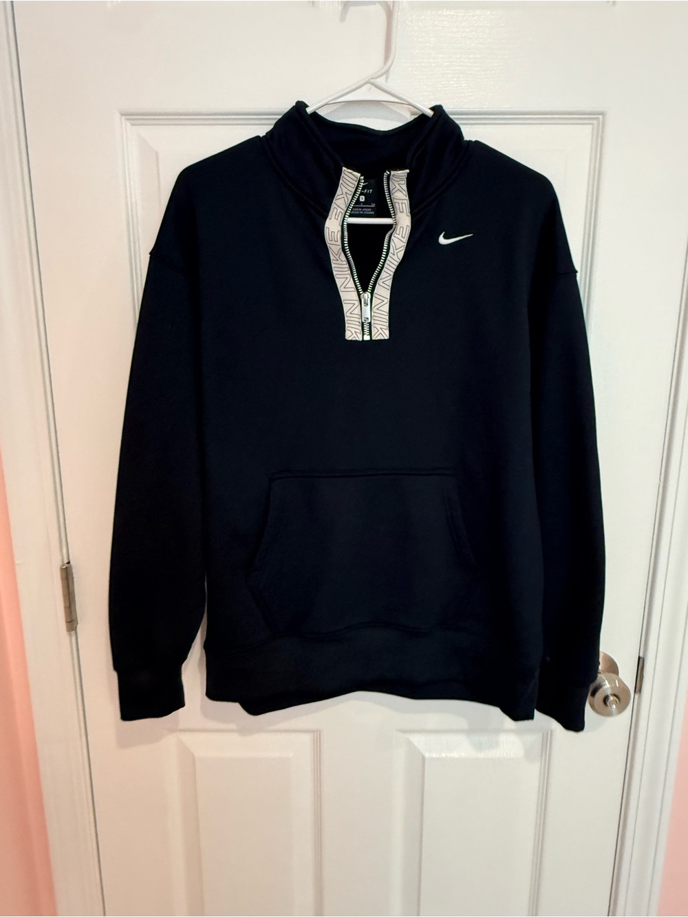 Nike Black Quarter-Zip Pullover Sweatshirt